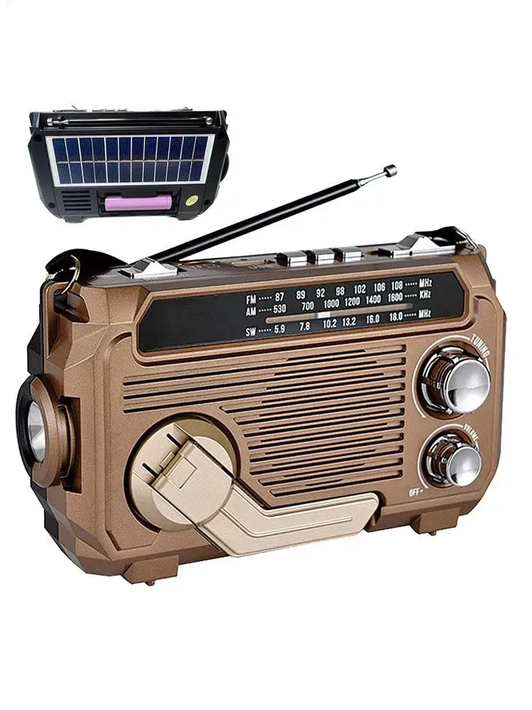 Solar Charging Emergency Radios Portable Radio Receiver Crank Radio Solar Hand Crank Radio Emergency Multifunctional Radio