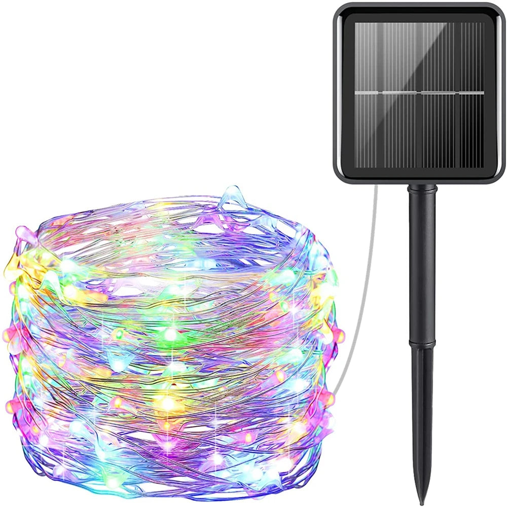 12m Solar String Lights for Outside, Solar Light Outdoor Twinkle Solar Fairy Lights for Tree Christmas Wedding Garden Decoration