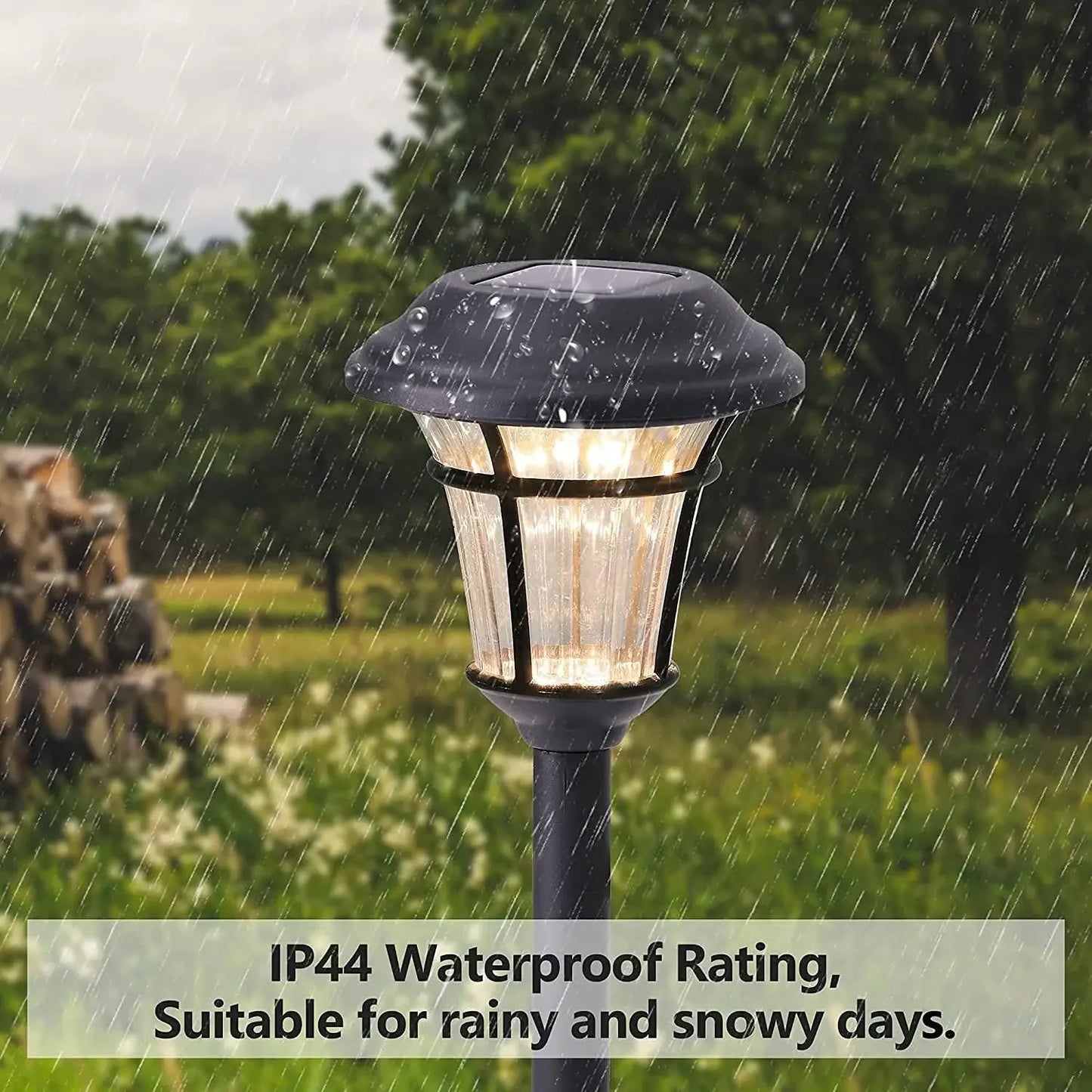 Solar Pathway Lights Garden Lights Outdoor Waterproof Landscape LED Lights Pathway Walkway Driveway Yard Auto On/Off