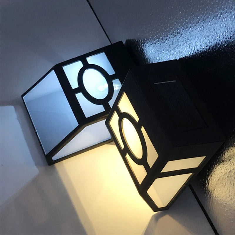 Outdoor Solar Garden Decoration Light IP65 Waterproof Solar Wall Lamp Deck Light Fence Light Stair Lights With Bright Warm Light