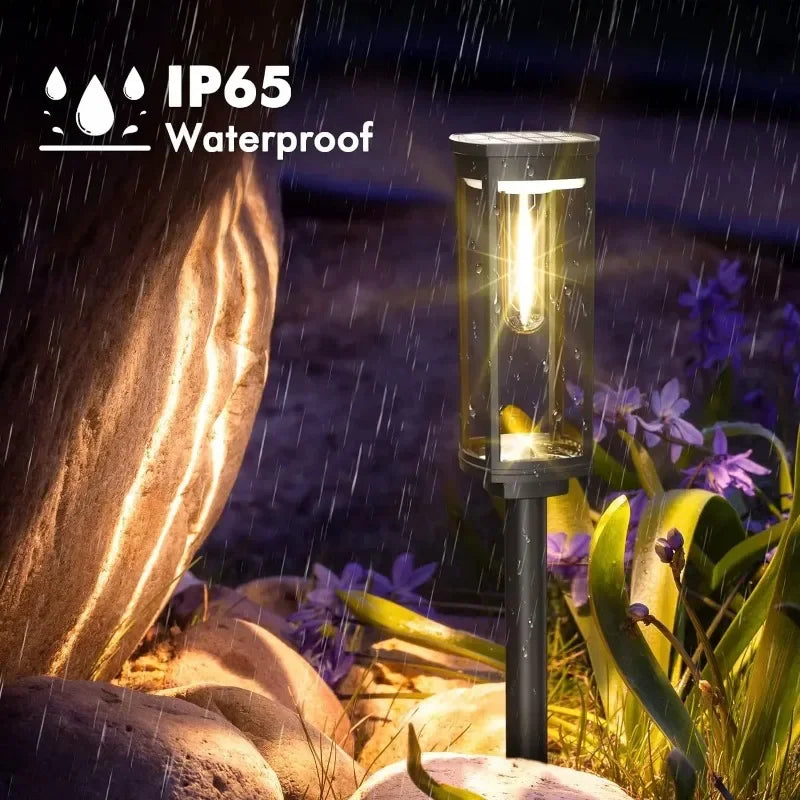 Led Solar Pathway Lights Waterproof Outdoor Solar Lamp for Garden/Landscape/Yard/Patio/Driveway/Walkway Lighting Solar Lights