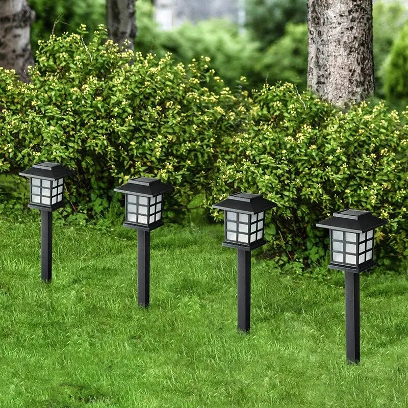 2 Pack Solar Pathway Light Outdoor Solar Lamp Waterproof Landscape Lighting for Garden Yard Patio Walkway Driveway Camping Decor