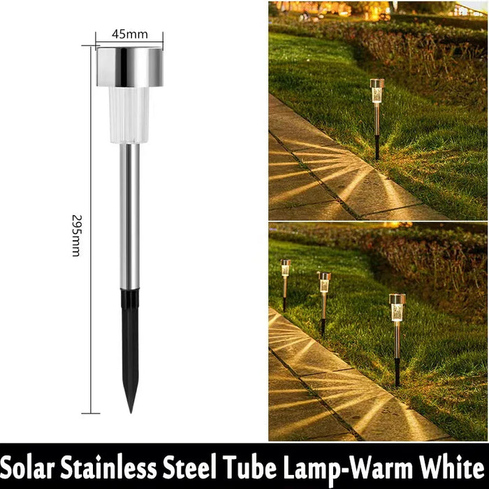 Solar Outdoor Lights Garden Lamp Solar Powered Waterproof Landscape Path Outdoor for Yard Backyard Lawn Patio Decorative