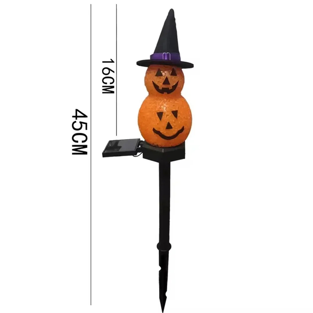 Solar Pumpkin Lamp Halloween Atmosphere Decoratio Courtyard Outdoor Waterproof Decoration Floor Insertion Atmosphere Light