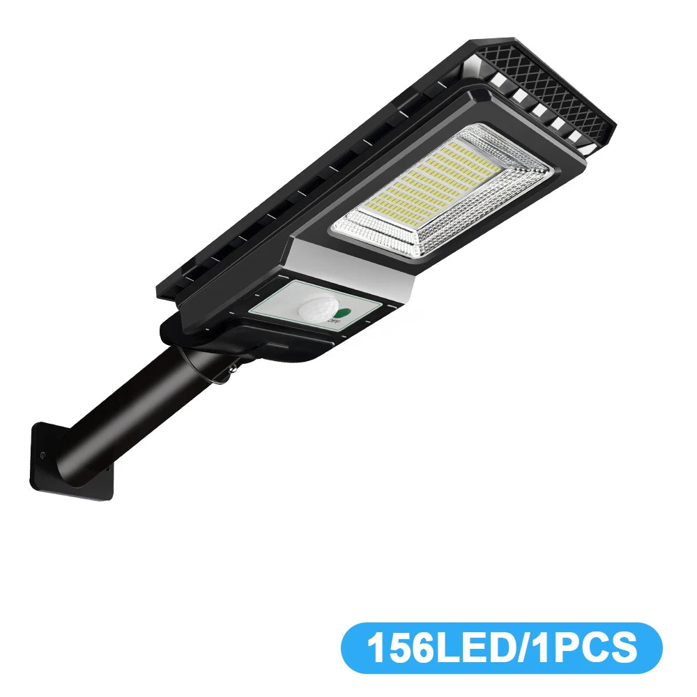 Solar LED Street Light Super Bright Outdoor 156LED Solar Powered Wall Lamp Waterproof Motion Sensor Garage Garden Fence Floodlig
