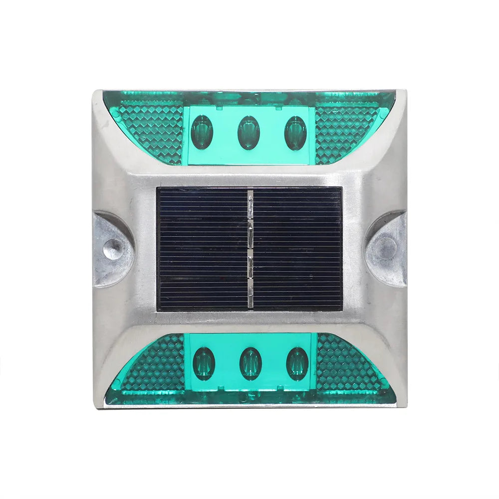 Outdoor Deck Lights 6 LED Solar Aluminum Road Stud for Road Safety Items