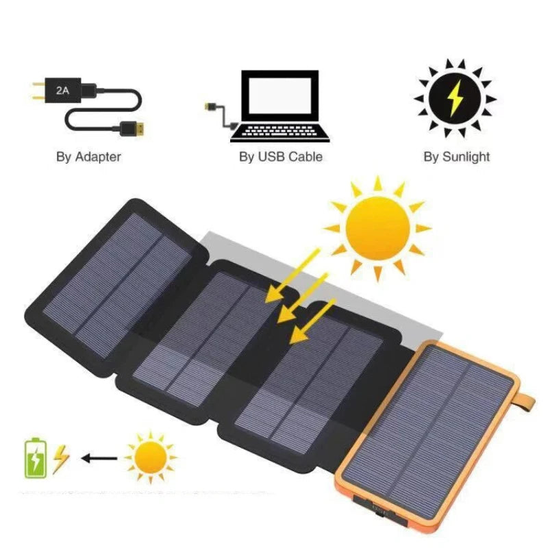 Xiaomi Solar Power Bank 200000mAh Large Capacity Super Fast Charging Foldable Outdoor Portable Powerbank for iPhone Huawei