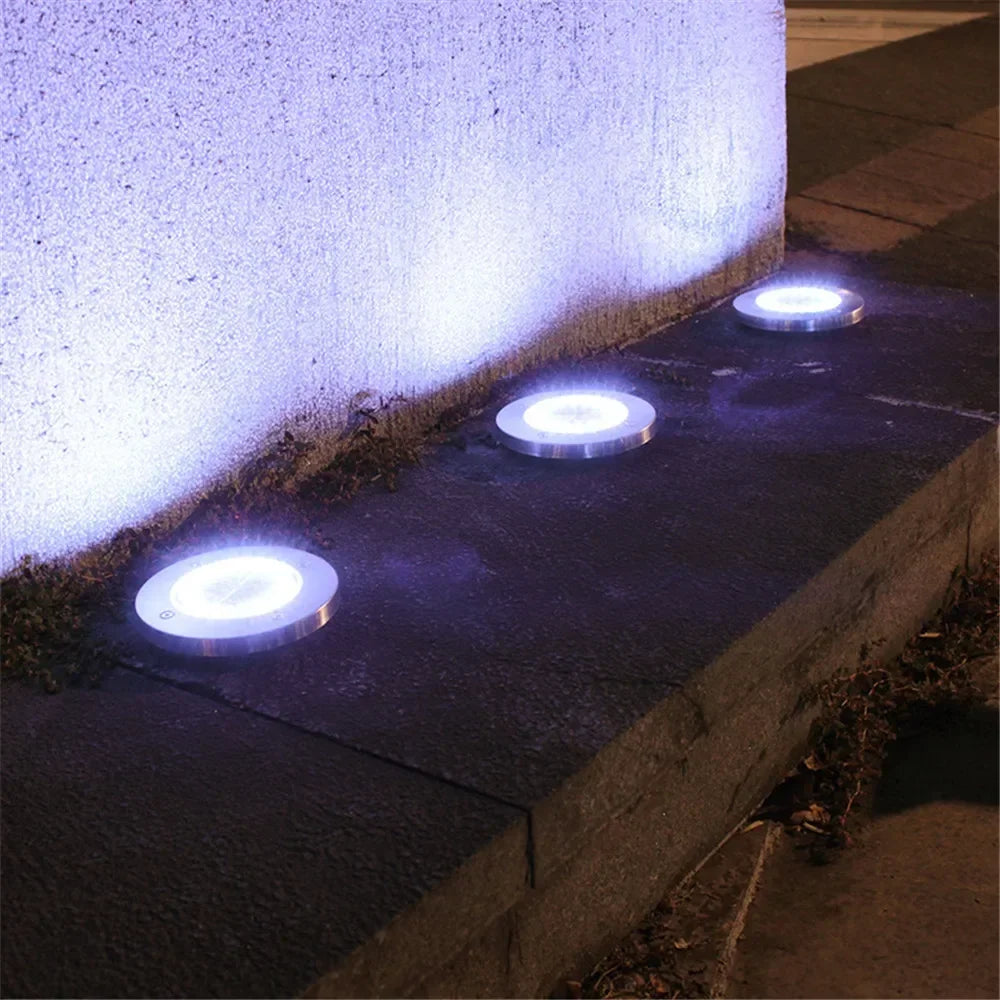Solar Ground Light Garden Lamp Solar Powered Landscape Path Outdoor for Yard Backyard Lawn Patio Decorative Wedding Christmas