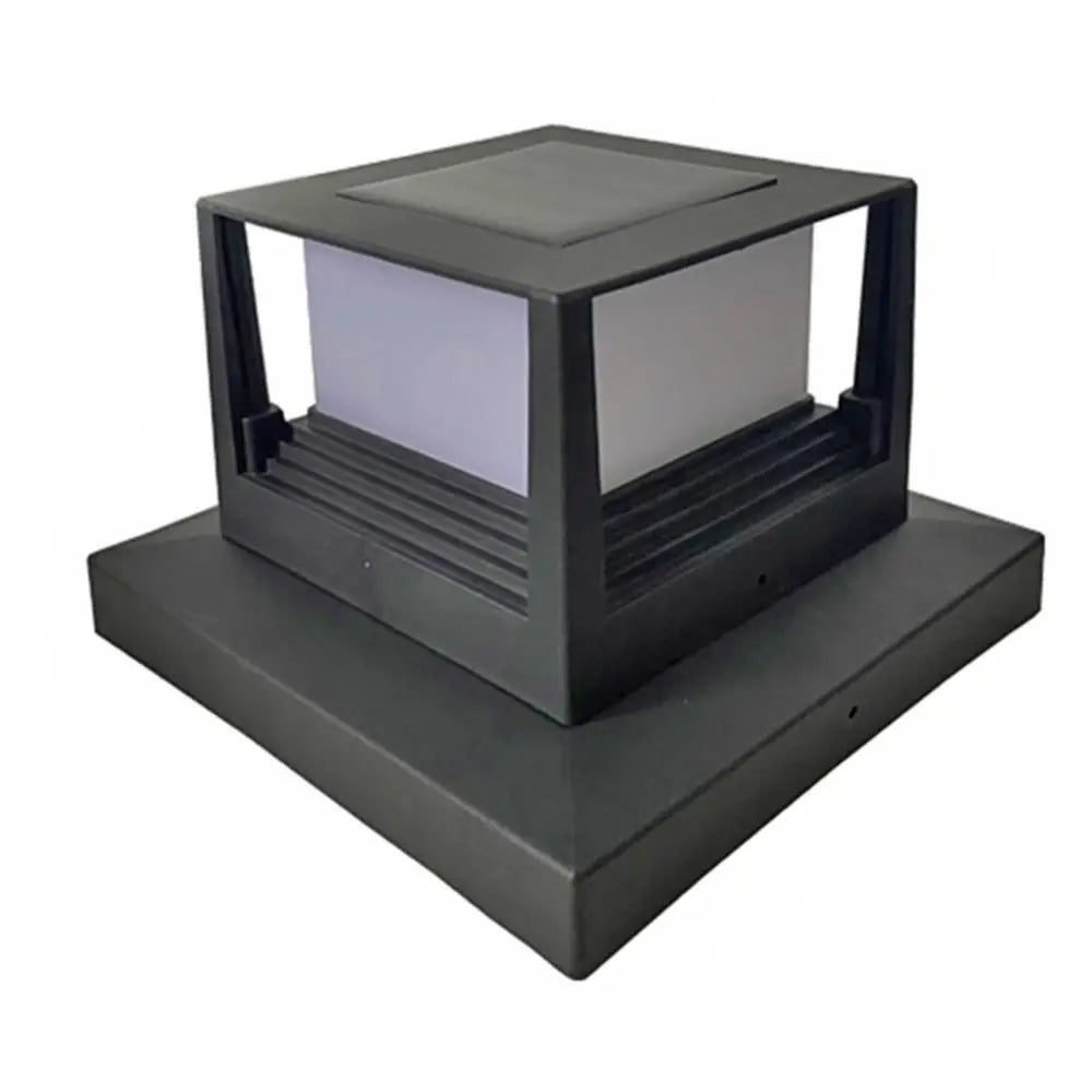 Warm/White light Square Fence Gate Pillar Lamp Waterproof Solar Powered Fence Post Light LED Lighting Solar Column Light Wall