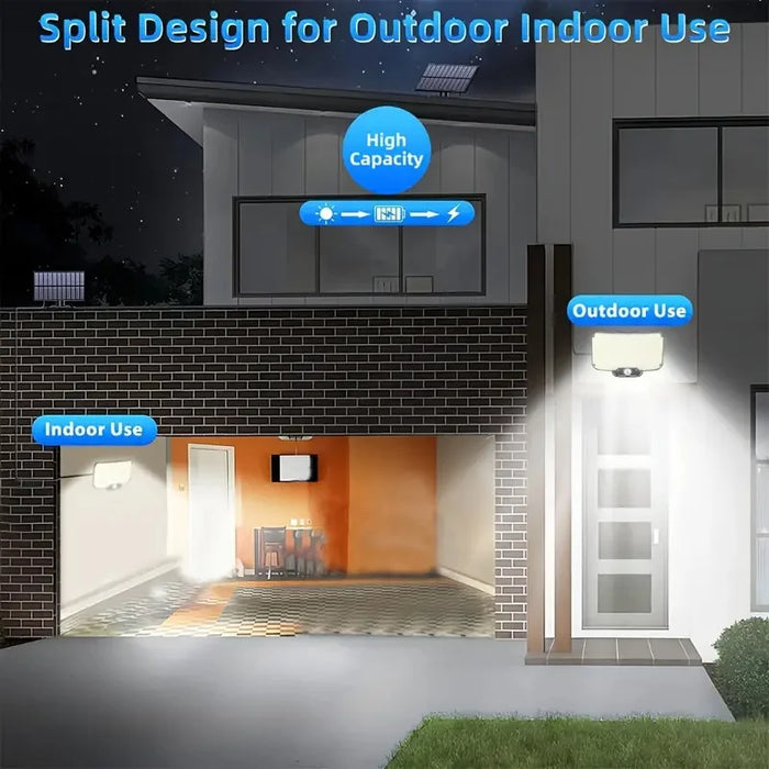 Solar Lights for Outside, Solar Light Outdoor with Motion Sensor Waterproof Wall Lamp for Yard Garage Solar Flood Security Light