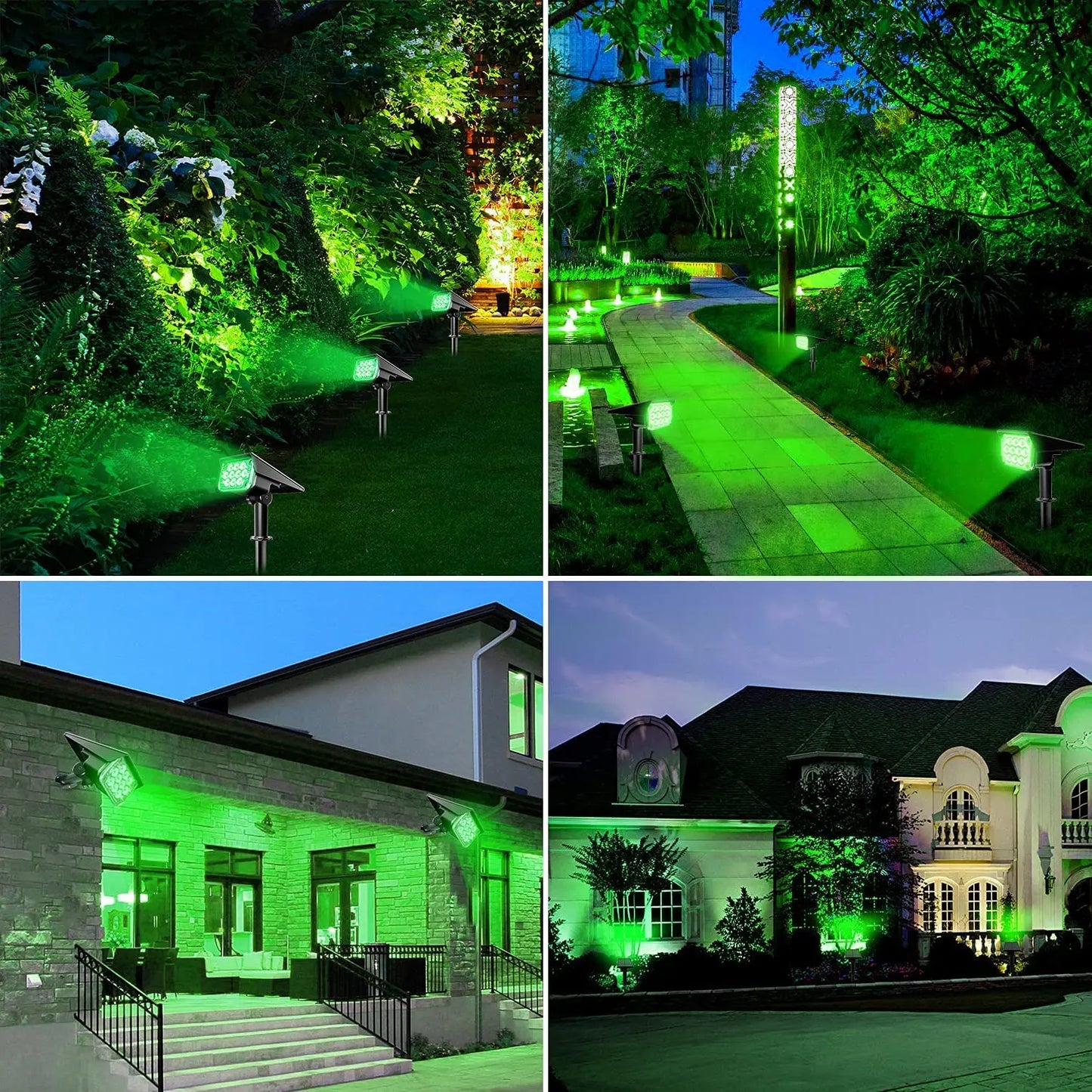 1/2/4PCS Solar Power Light Adjustable Light Temperature Solar Garden Light outdoor IP65 Solar Lamp Super Bright Solar Spotlight