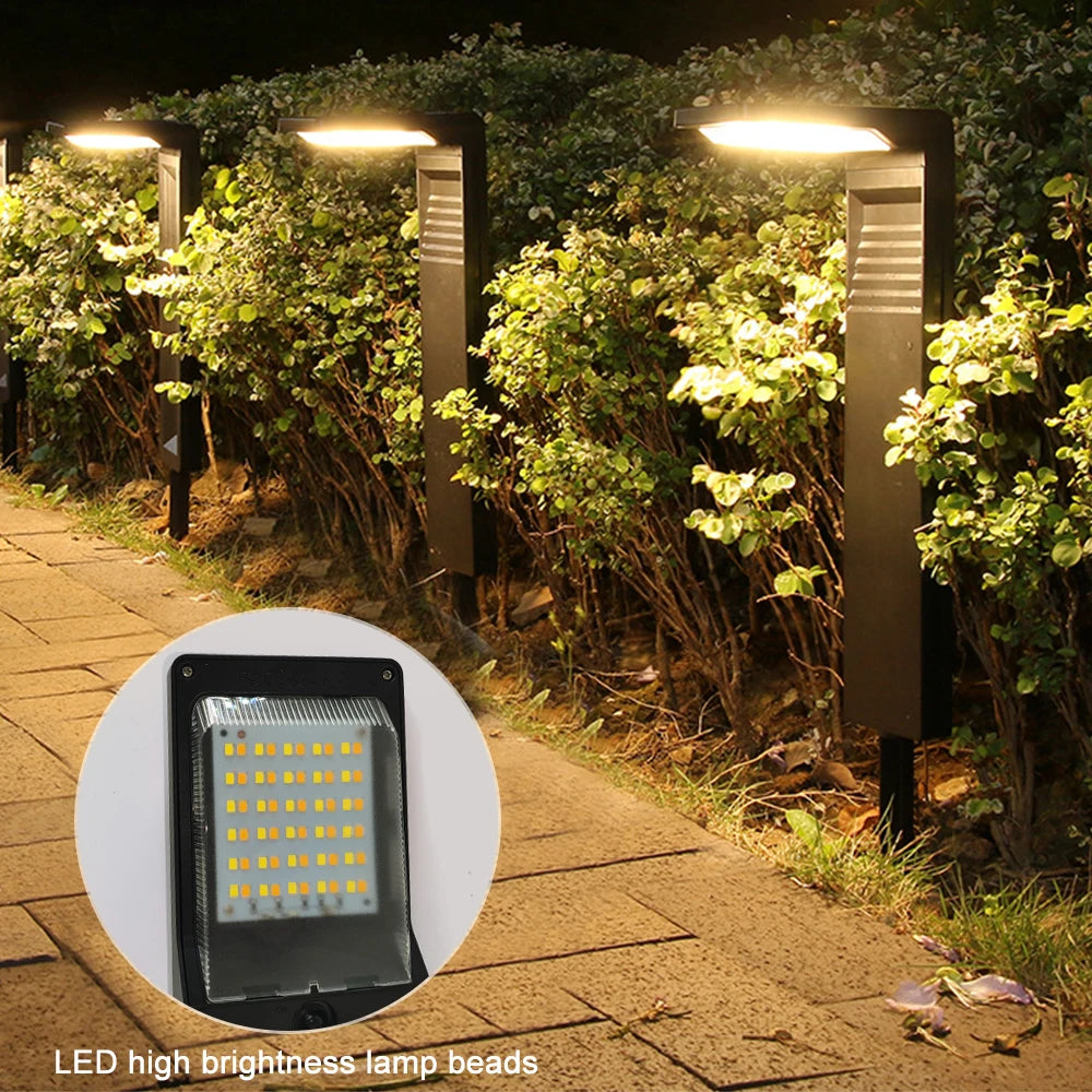 Solar Pathway Lights Outdoor Adjustable Head Solar Path Lights 4Modes 2200 MAh Waterproof Solar Powered Landscape Light Garden