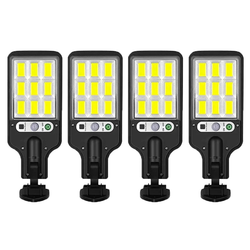 Solar Street Light Outdoor 3 Modes PIR Motion Sensor IP65 Waterproof Dusk To Dawn Suitable for Gardens Courtyards Lanes