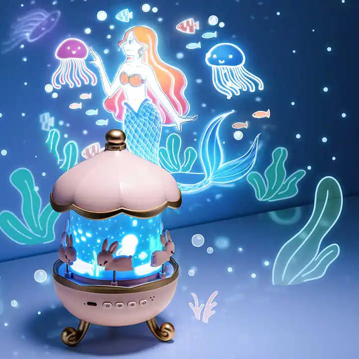 Galaxy Solar System Projector Nightlights 360°Rotating 12 Films Kids Star Night Light Projector for Bedroom Home Decoration lamp