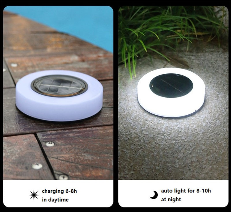 Solar Garden Lights Outdoor LED Solar Ground Lights Waterproof Landscape PathWay Floor Under Spot Lamp Decoration Lighting
