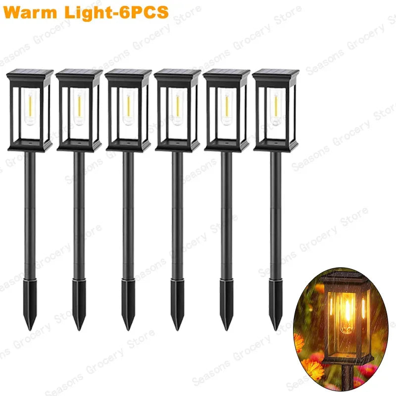 Led Solar Pathway Lights Waterproof Outdoor Solar Lamp for Garden/Landscape/Yard/Patio/Driveway/Walkway Lighting Solar Lights