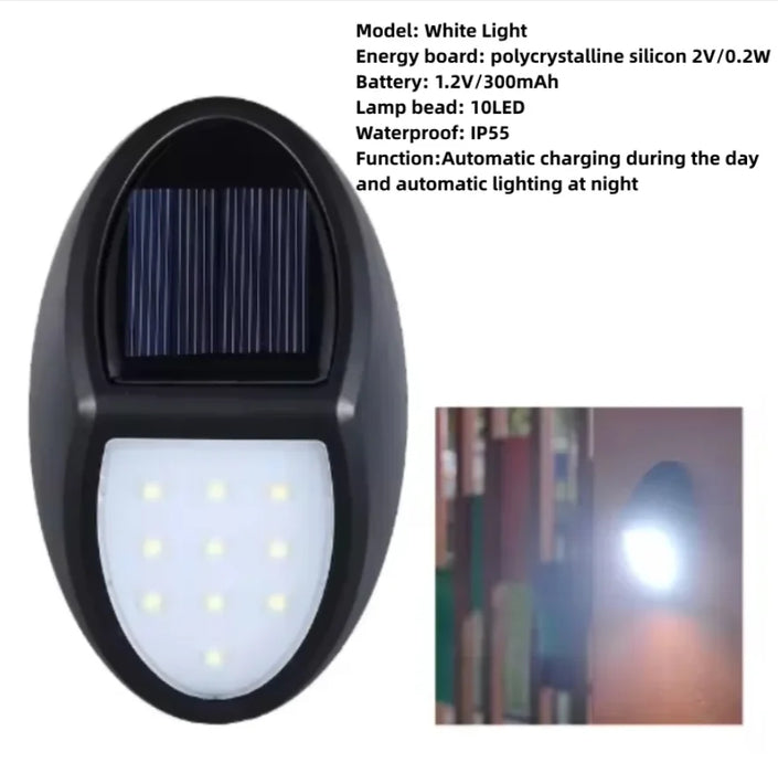 Solar wall lamp for home use no wiring waterproof step lamp villa wall staircase fence decoration courtyard lamp