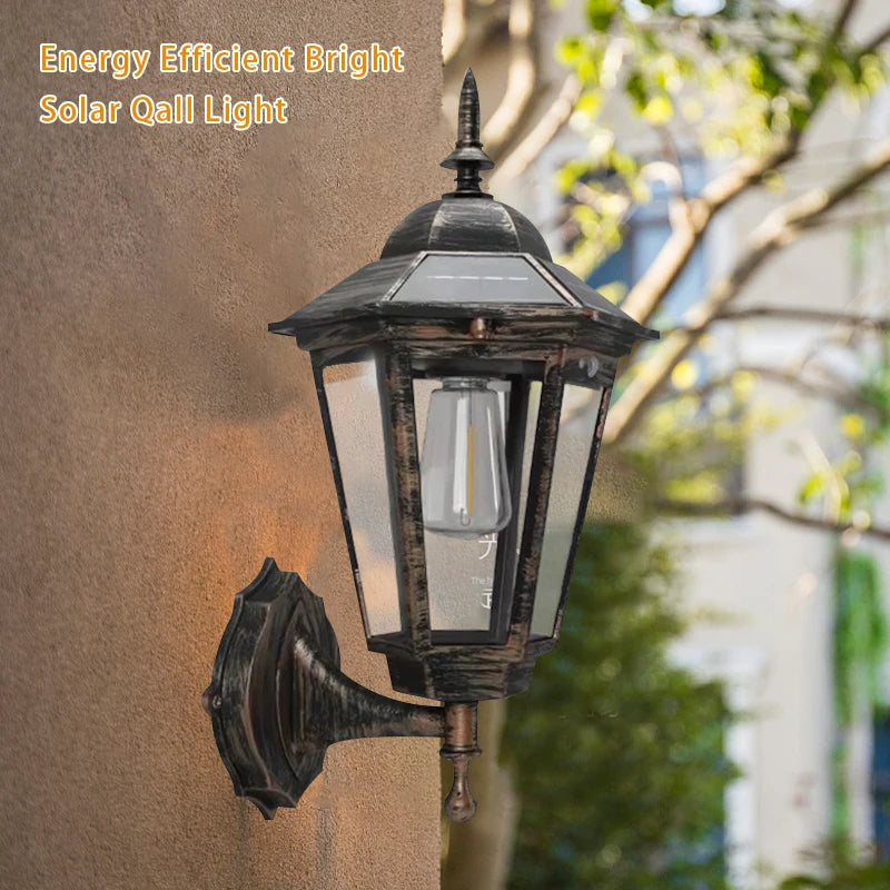 1 Pack of Solar Outdoor Light Garden Sunshine Wall Lights Home House Balcony Dusk to Dawn Sports Sensor Wall Lanterns Front Corridor Outer Wise Fence Lights
