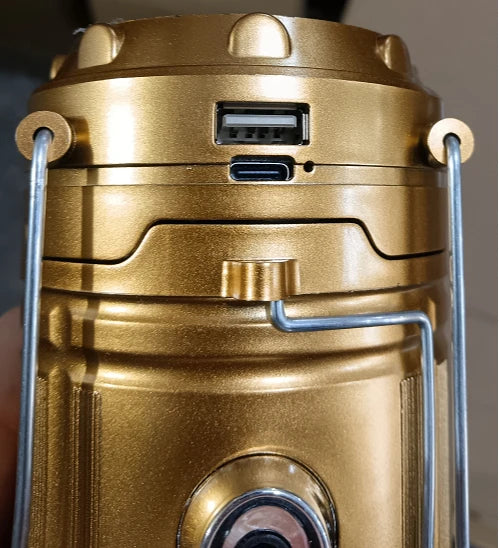 Powerful Solar LED Camping Lantern Outdoor Camp Tent Lamp USB Rechargeable Portable Emergency Lights Stretch Hang Lantern