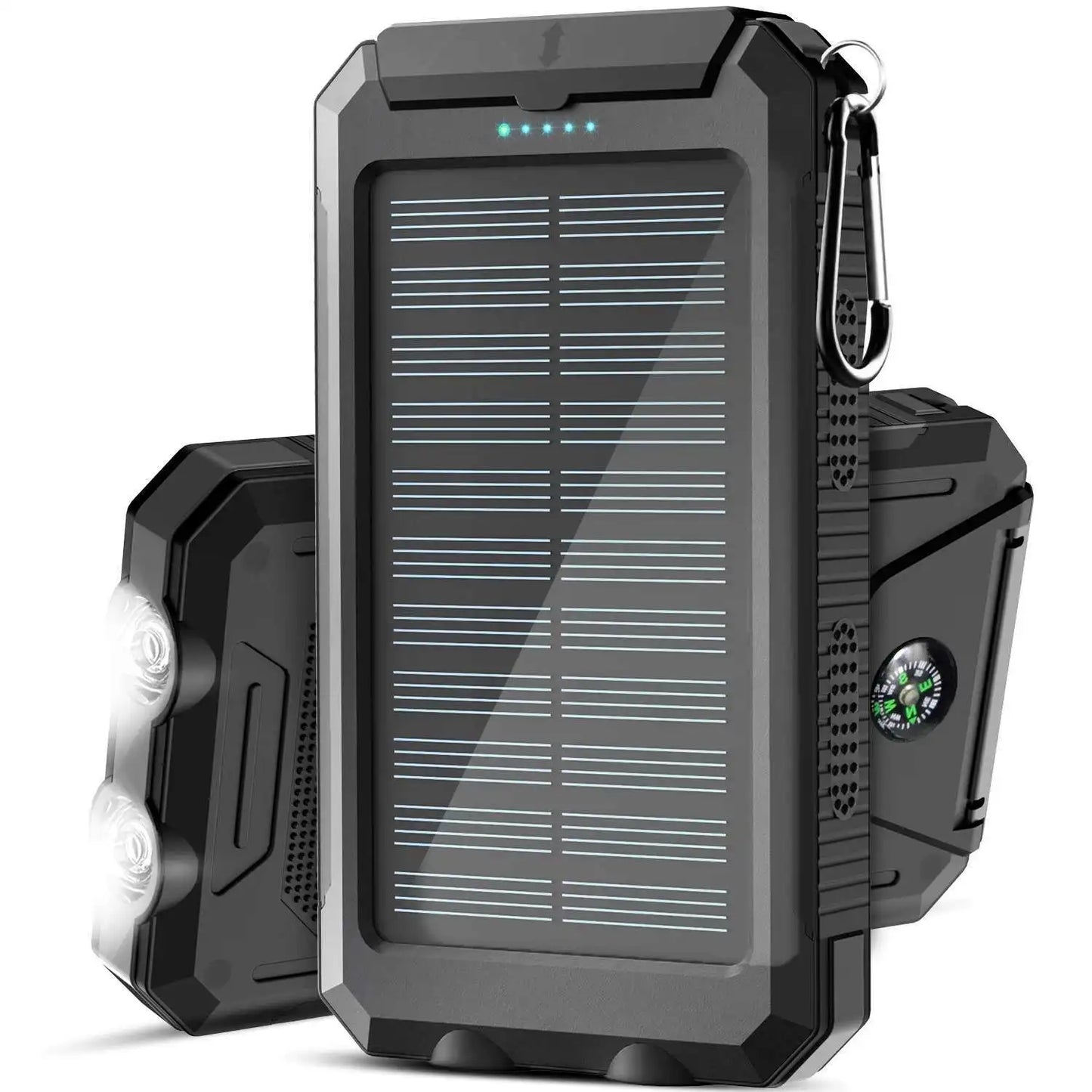 Xilecaly Waterproof Power Bank 20000Mah Dual USB Travel Outdoor Mobile Phone Charger Solar Powerbanks For Camping For iphone 16