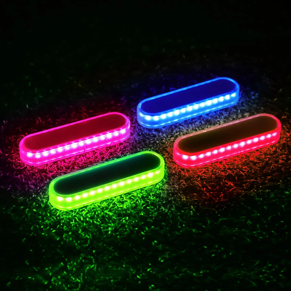 Solar Deck Lights Outdoor Waterproof LED Step Sidewalk Stair Garden Light IP68 Auto On/Off Solar Powered Dock Driveway Lighting