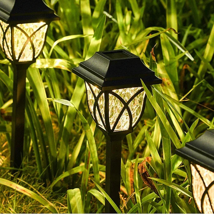 1-10Pack Solar Yard Lights Bright Lawn Lights Outdoor Waterproof Led Solar Pathway Lights Landscape Path Lights