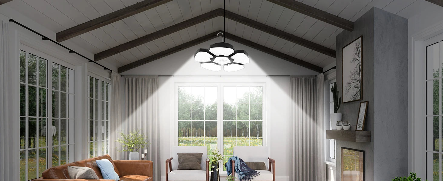 Solar Shed Light Indoor Outdoor Garage Balcony Motion Sensor Pandent Lights 156LEDS Waterproof Courtyard Security hanging Lamp