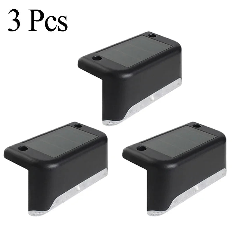 Solar Deck Lights 1-12 Pack Outdoor Step Lights Waterproof Led Solar Lights for Railing Stairs Step Fence Yard Patio and Pathway