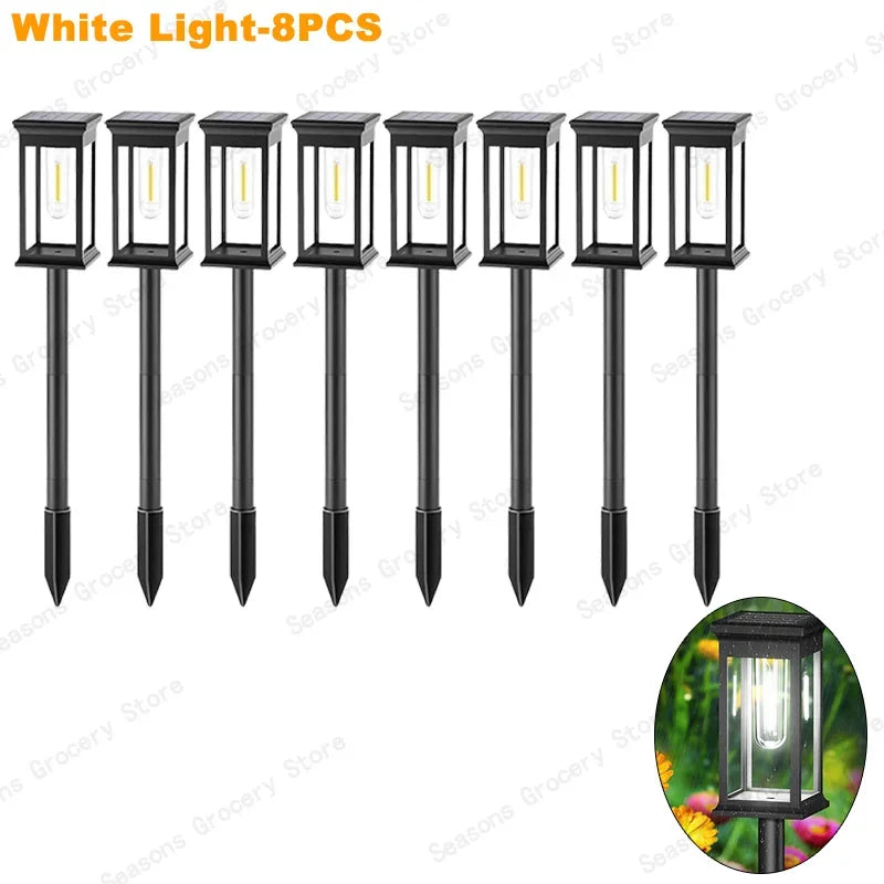 Led Solar Pathway Lights Waterproof Outdoor Solar Lamp for Garden/Landscape/Yard/Patio/Driveway/Walkway Lighting Solar Lights