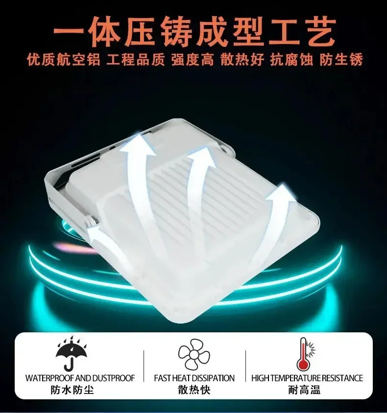 Solar Floodlights Garden Lamps High Pole Golf Course Projection Lights Split Remote Control Light Control Sensor LED Lights