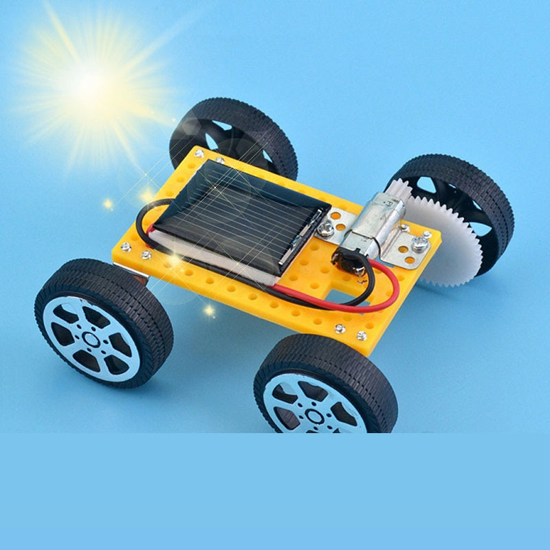 Solar Car Toy for Kids Mini DIY Assembled Energy Powered Car Kit STEM Educational Toys for Children Creativity Birthday Gift