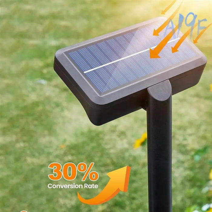 A19F-2Pcs Solar Fence Lights Solar Fence Lights For Chain Link Fence,Deck, Gutter,Camping 92 Leds 600LM Solar Fence Lights