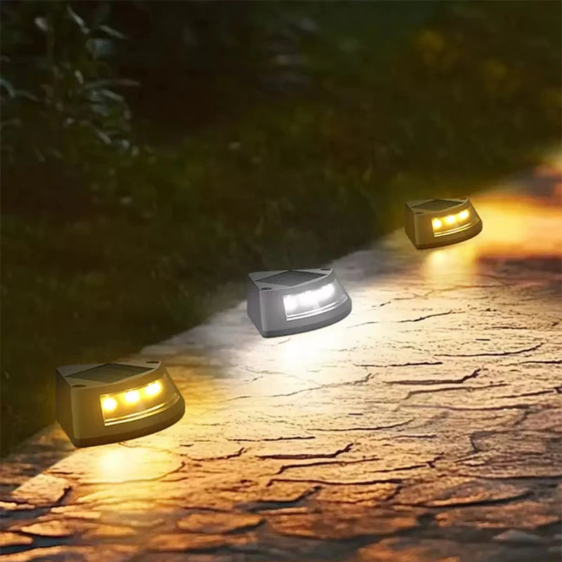NEW Solar Step Lamp Outdoor Home Garden Staircase Patio Lights Steps Walkway Light Lamps outdoor LED Decorative