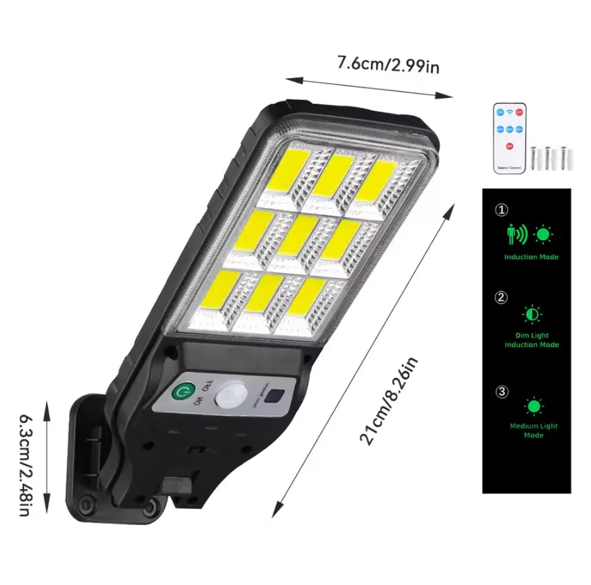 2025 Powerful Solar LED Light 200000LM Super Bright Solar Street Lamp Outdoor Waterproof Motion Sensor 3 Modes Garden Wall Light
