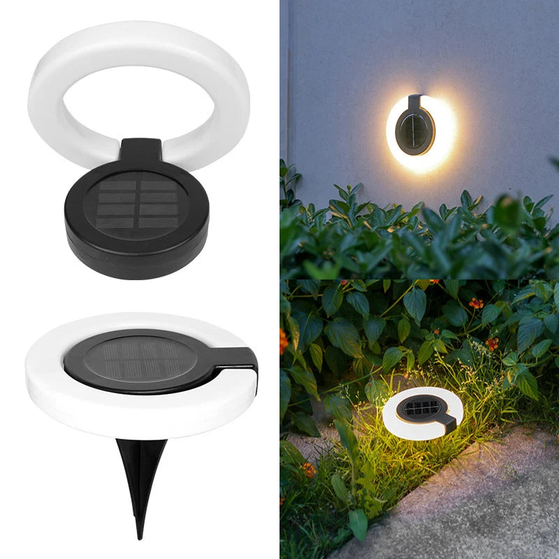 1/4Pack Solar Outdoor Lights,LED Waterproof Atmosphere Light,Warm white lamp,for Garden Fence Buried Lawn Porch Walkway Decor