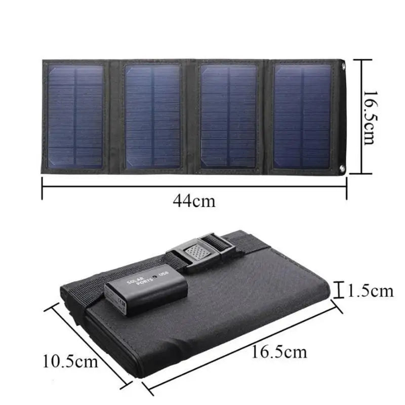 Outdoor Emergency Solar Foldableing Battery Pack 20W 5V USB Output Solar Charger Portable Foldableable Solar Charging Equipment Portable External Power Supply Home Emergency