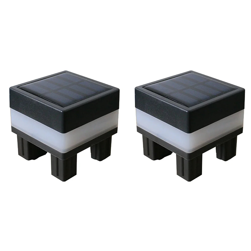 1-5Pcs Solar LED Fence Lamp Pillar Light Easy Installation Waterproof Outdoor Lamp GlowIing Path Yard Lights for Garden Decor