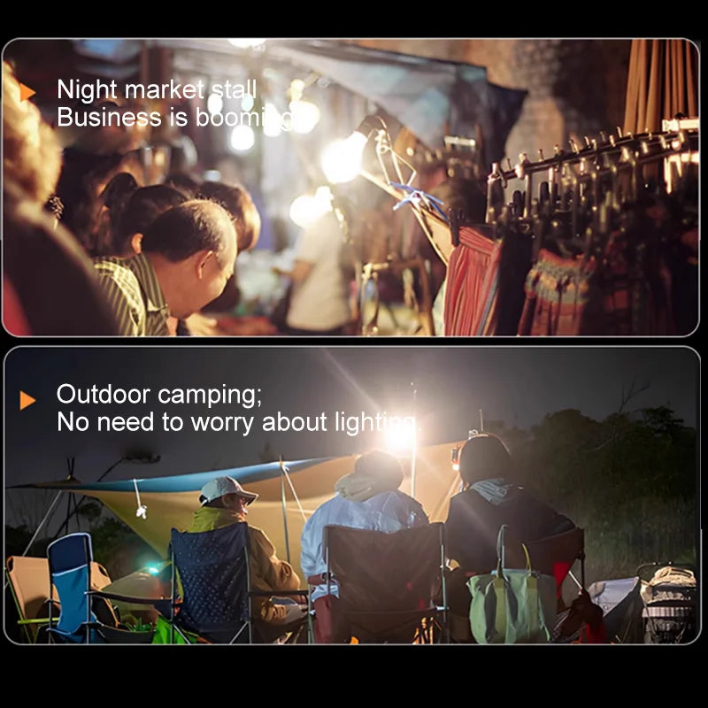 Solar Camping Lights Lightweight Led Camping Lantern Waterproof Foldable Lights For Outdoor Home Hiking Night Use