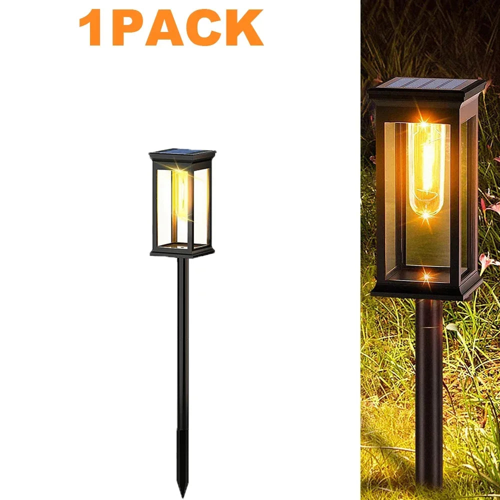 1/2/4/6 Pack Solar Pathway Lights Outdoor Waterproof Walkway Light Solar Powered Landscape Lights for Driveway Lawn Patio Yard