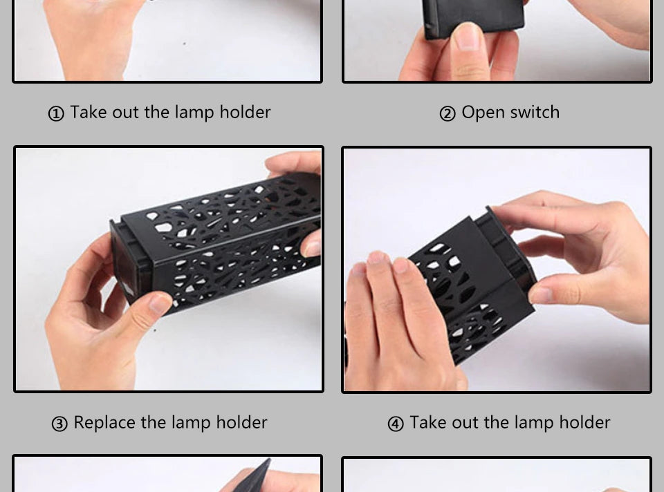 Solar Garden Light Outdoor Solar Hollow Lawn Lamp Decoration Lighting Waterproof For Pathway Yard Park Courtyard Sunpower