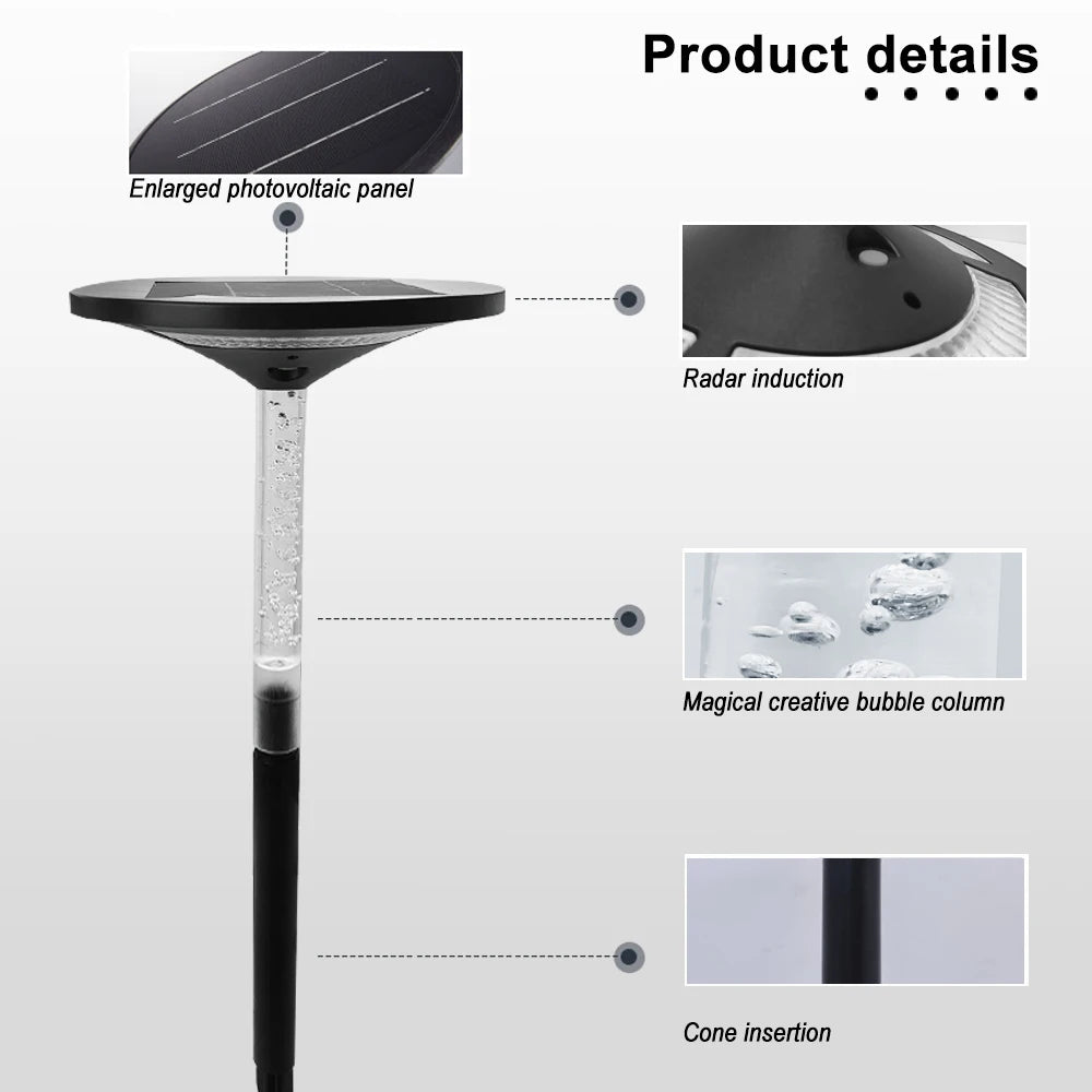 Solar Pathway Lights Outdoor Adjustable Head Solar Path Lights 4Modes 2200 MAh Waterproof Solar Powered Landscape Light Garden