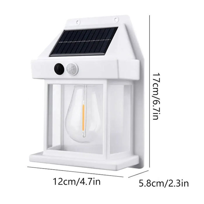 Solar Wall Light Outdoor Sconce Motion Sensor Lamp Waterproof Exterior Lighting Fixtures For House Patio Porch Garage