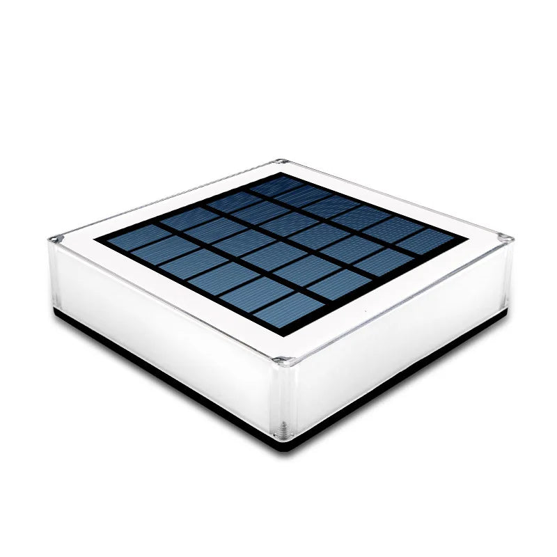 2025 Solar Energy Square Column Lamps IP68 Outdoor Door Wall Light Garden Column Light RGB Gradient Courtyard Lamp HOT