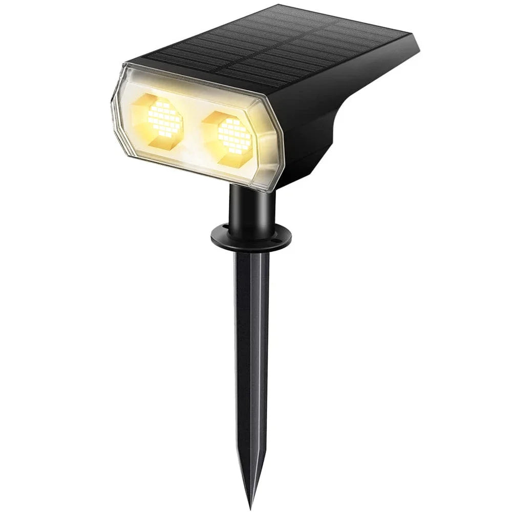 48 LEDs Solar Light Outdoors Landscape Spotlights, 2 in 1 Wireless Waterproof Outdoor Solar Spotlights for Yard Garden Patio