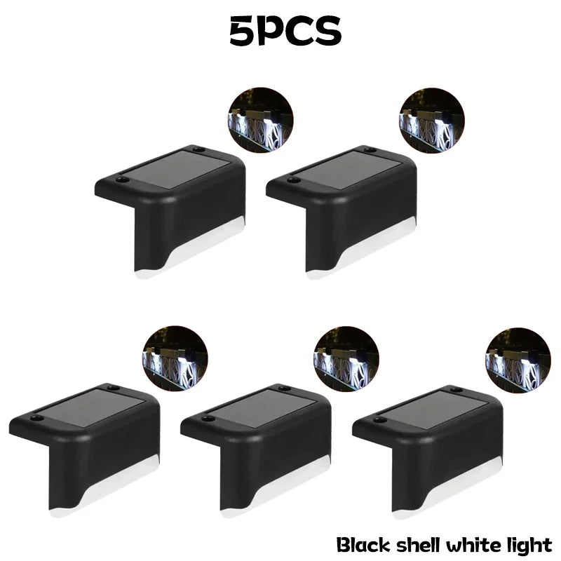 1~10pcs Solar Deck Lights Outdoor Step Lights Waterproof Led Solar Lights for Railing Stairs Step Fence Yard Patio and Pathway