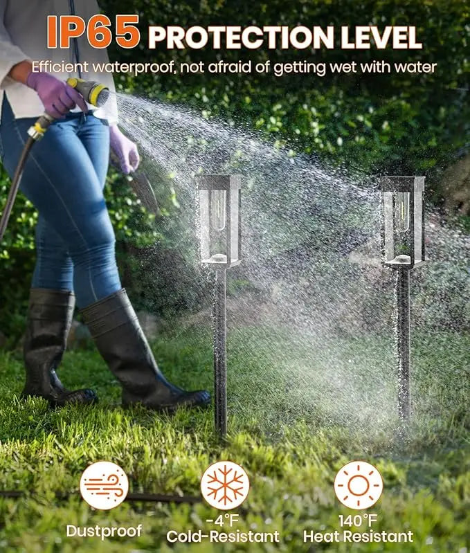 Solar Path Light Outdoor 1/2/4 Piece Waterproof Solar Garden Light for Courtyard Terrace Sidewalk Lane and Trail