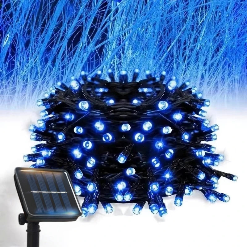 Led Solar String Lights Outdoor Solar Christmas Lights 8 Modes Twinkle Fairy Lights for Xmas Tree Garden Wedding Decoration