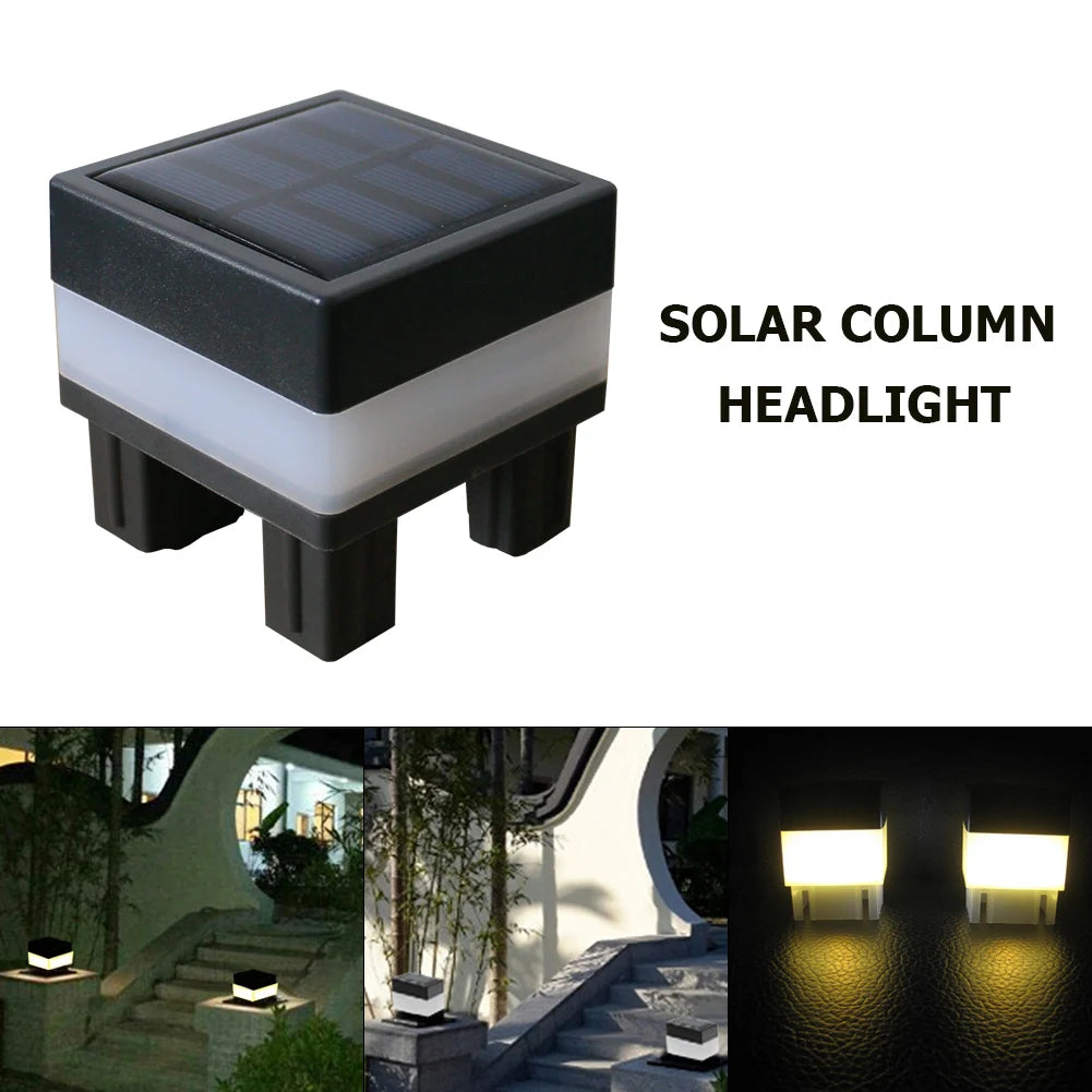 1-5Pcs Solar LED Fence Lamp Pillar Light Easy Installation Waterproof Outdoor Lamp GlowIing Path Yard Lights for Garden Decor