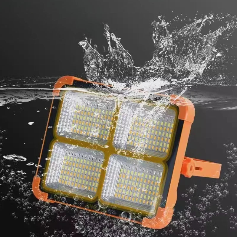 Solar Camping Lantern Solar Lights Outdoor Rechargeable Solar Flood Light Outdoor Portable Solar Floodlight for Outdoor Camping
