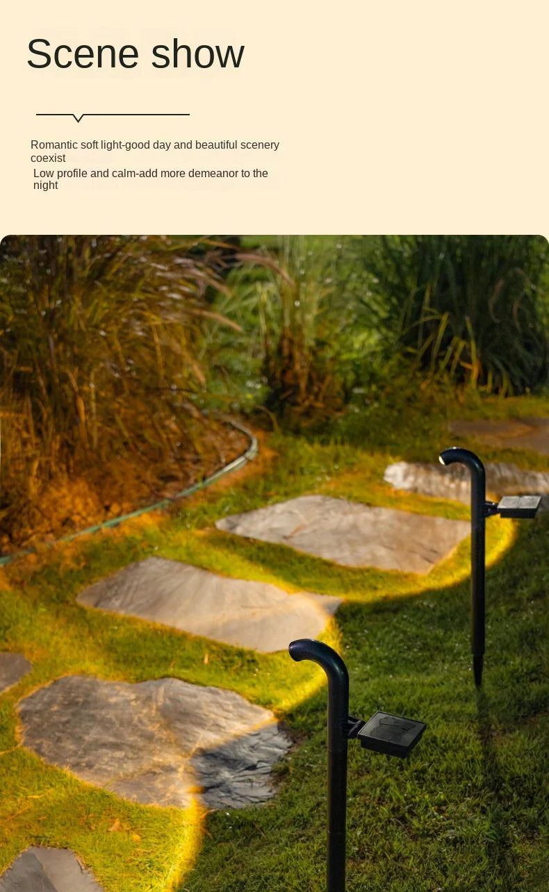 Durable Solar Pathway Lights for Driveway and Garden Landscape